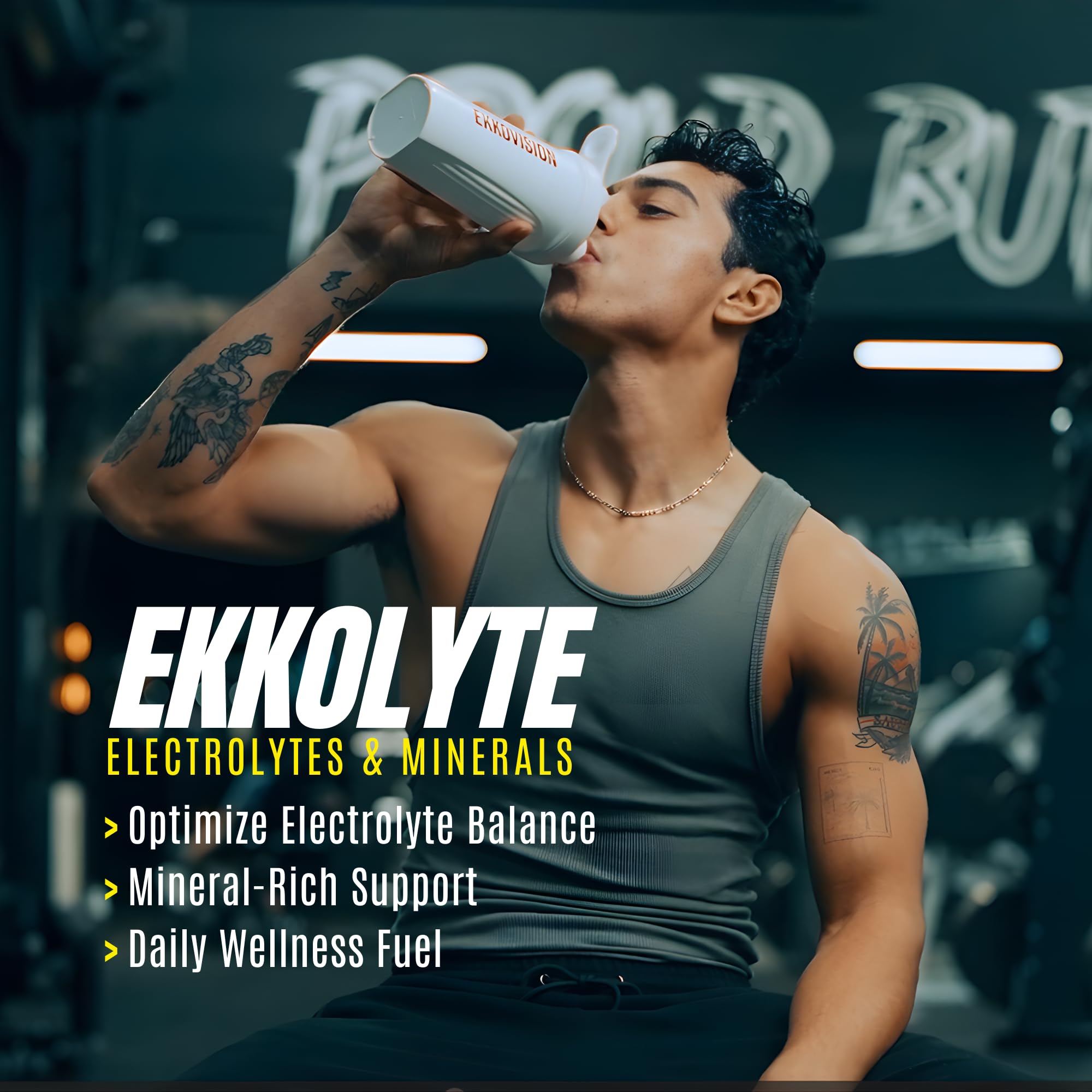 Ekkovision Ekkolyte Electrolytes and Minerals Powder, 50 MG Vitamin C & 155 MG Magnesium for Hydration Support, Essential Electrolytes for Women and Men, Pineapple Paradise Flavor, 60 Servings - Image 4
